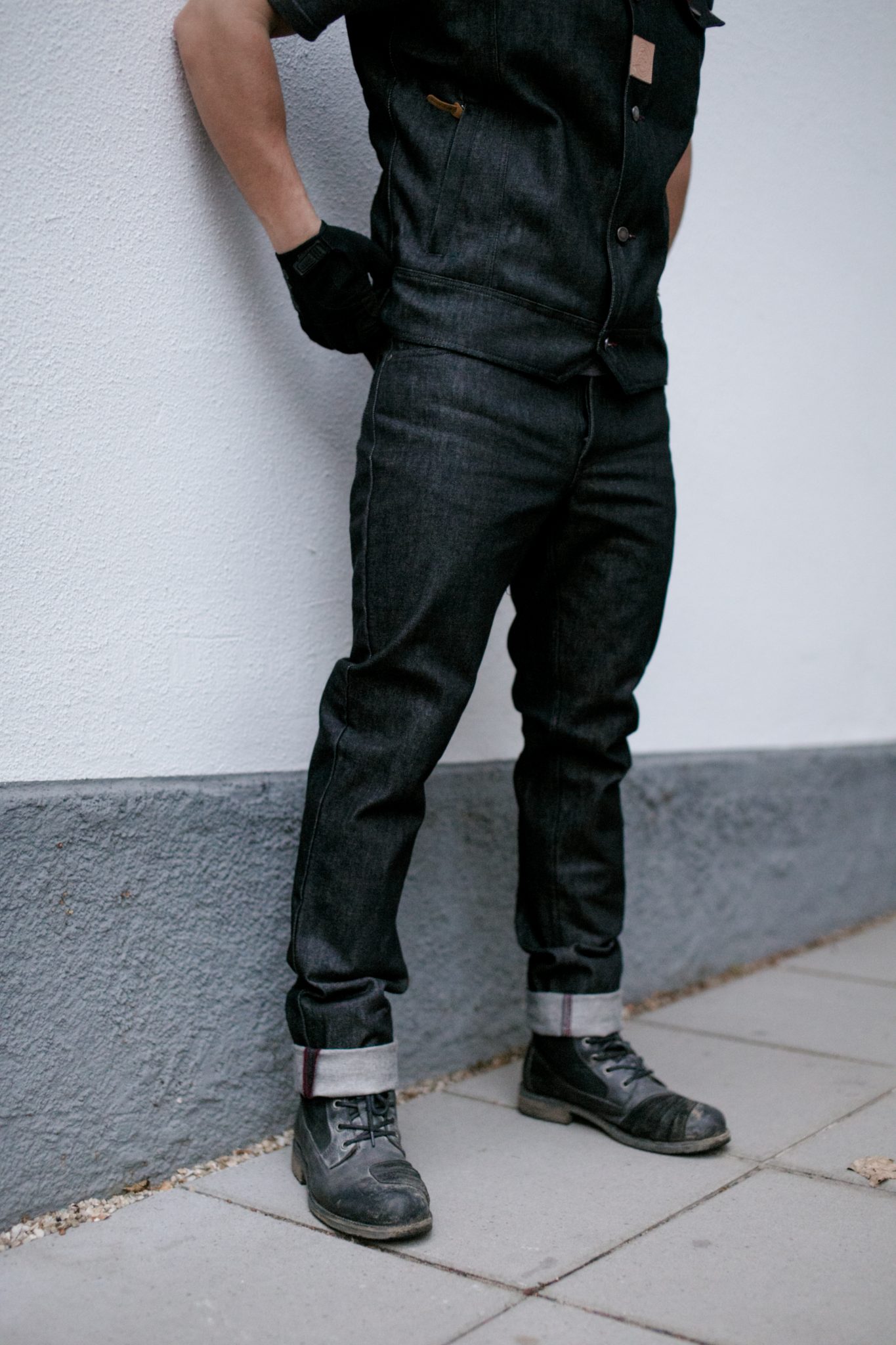 STELVIO STRAIGHT Moto Jeans – BLACK – KLMwear